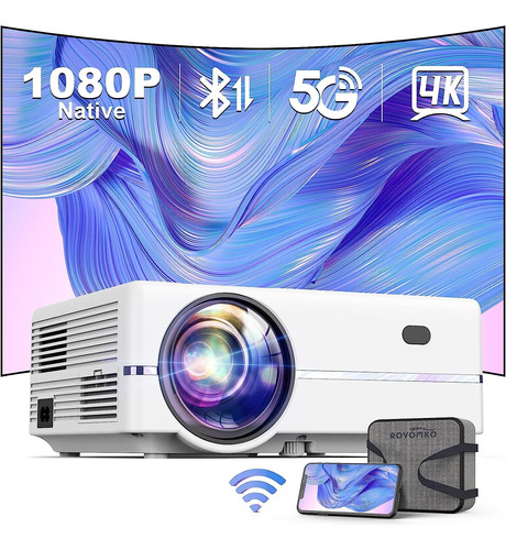 Proyector 4k Full Hd 1080p Lúmenes Admitidos Pantalla De Pro