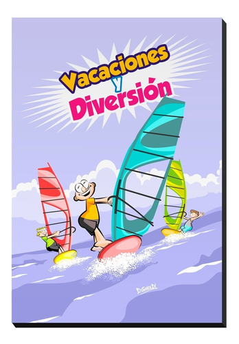 Windsurf Windsurfers Mural Infantil Cuadro Poster Impreso