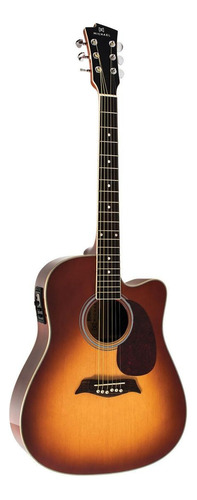 Violão acústico Michael Taurus VM921DTC para destros vintage sunburst