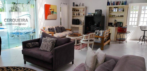 Casa Com 6 Dormitórios À Venda, 420 M² Por R$ 2.100.000 - Acapulco - Guarujá/sp - Ca0573