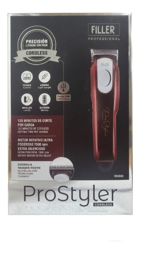 Imagen 5 de 7 de Cortadora De Pelo Filler Profesional Prostyler Cordless