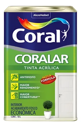Tinta Coralar Acrílica Anti Mofo Coral Escolha Sua Cor!!