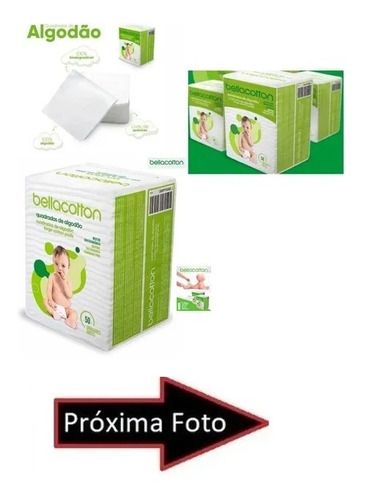 Algodão Quadrado Bellacotton 50 Und Cada - Kit Com 6