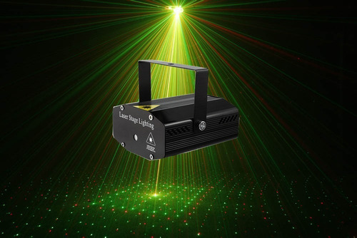 Combo Luces Dj Laser Lluvia + Bola Rayos Doble Led Giratoria