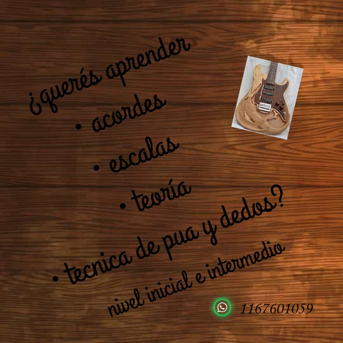 Imagen 1 de 1 de Clases De Guitarra