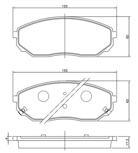 Pastilha De Freio Dianteira Para Kia Motors Sorento 3.5 V6