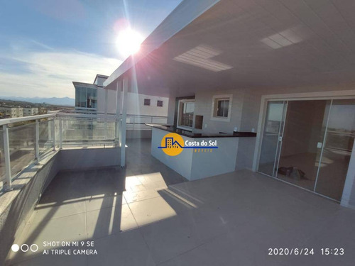 Maravilhosa Cobertura Com 3 Dormitórios À Venda, 134 M² Por R$ 350.000 - Atlântica - Rio Das Ostras/rj - Co0044