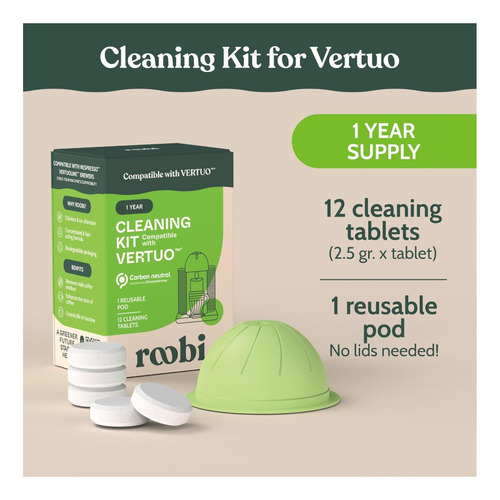 Kit De Limpieza Roobi Compatible Con Nespresso Vertuoline 1