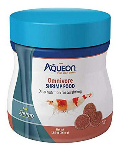 Aqueon Omnivore Shrimp Disc Food 1.65 Onzas