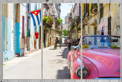 Cuadro 60x90cm Cuba Cubano Revolucion Paisaje