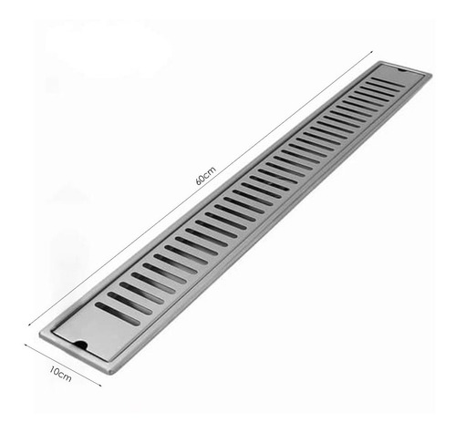 Imagen 2 de 4 de Rejilla De Piso Ranurada De 60 X 10cm
