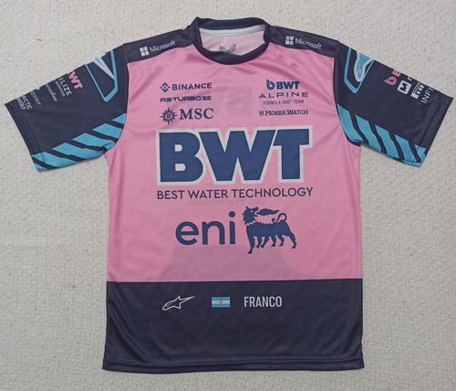 Remera Franco Colapinto , Alpine F1 Team 02 2 Rosa Chicle
