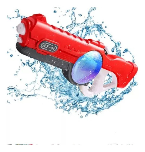 Pistola De Agua Eléctrica - Con Succión Automática- Roja 