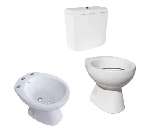 Inodoro Corto + Deposito + Bidet. Combo Oferta