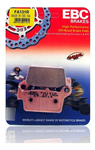 Pastilla Freno Ebc R Trasera Honda Xr 600 Rm/rn 1991-1992