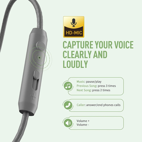 Imagen 3 de 8 de Auriculares Con Micrófono Y Control De Volumen Celular Pc