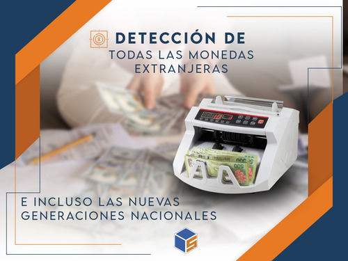 Imagen 6 de 11 de Contadora De Billetes Maquina Contar Dinero Detector Falso