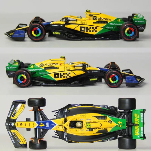 Para Zya Bburago 1:43 F1 Mclaren Mcl38 Norris Mónaco Ayrton