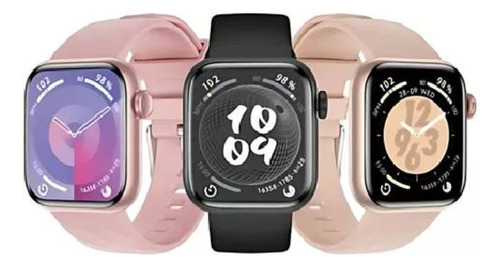 Smart Watch Para Mujer Compatible Con Iphone 11, 12,13, 14 Blanco Lisa Rosa