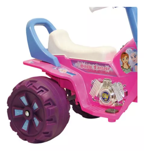 Mini Moto Elétrica Infantil Triciclo Até 35 Kg Rosa Menina