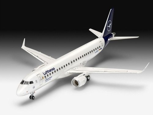 Imagem 5 de 6 de Plastimodelismo Revell Embraer Emb-190 Lufthansa 1/144