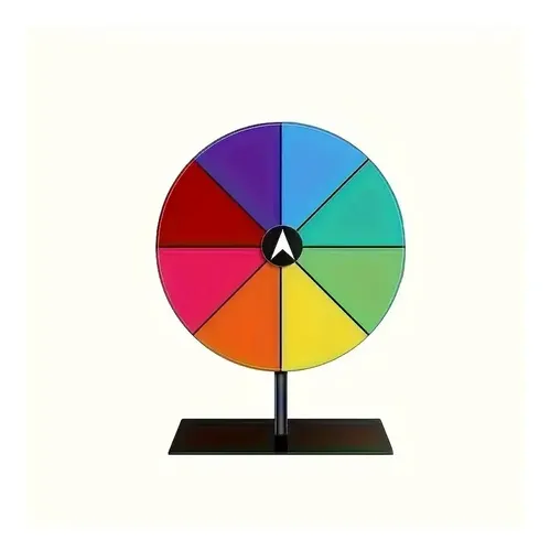 Mini Ruleta De Premios Acrílica Portátil | Juego De Sorteo Gira Y Gana Con Marcador Borrable – Ideal Para Fiestas Y Actividades Interactivas