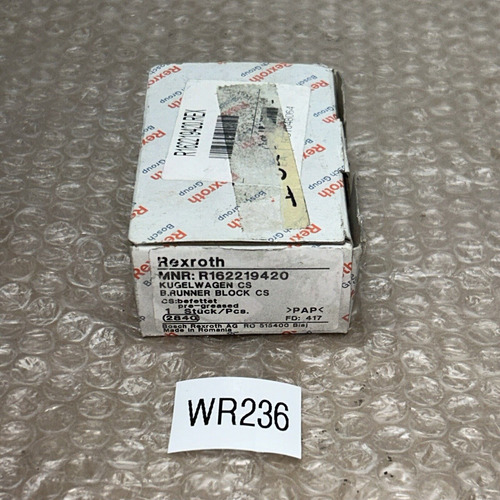 Bosch Rexroth R162219420 Ball Runner Guide Block Nib Jjg