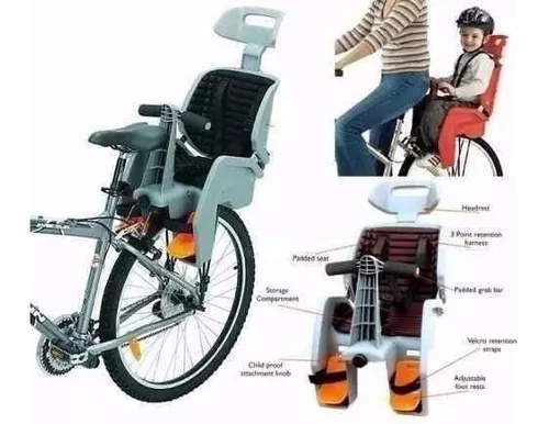 Silla De Bicicleta Para Bebe Niños Con Parrilla Marca Beto