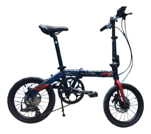 Bicicleta De Ciudad Java X1 Plegable Aluminio 7v 16 