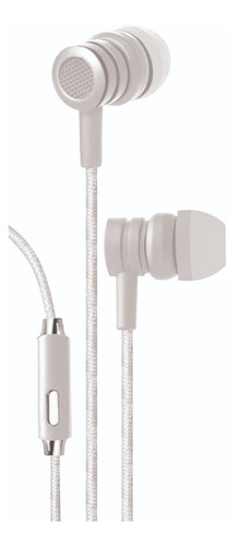 Imagen 2 de 2 de Audifono Manos Libres Bytech Con Microfono Blanco