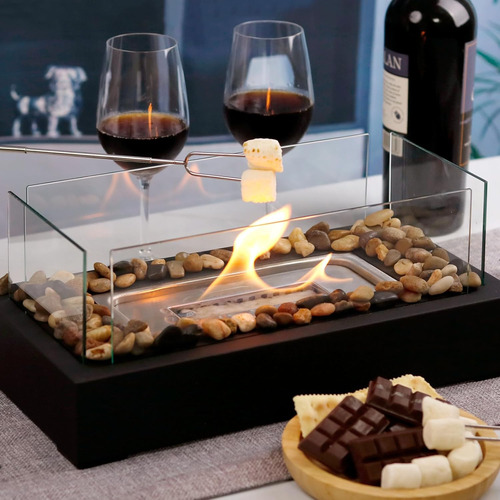 Fogata De Mesa Con Palitos Smores Juego De 6 Palos Para As