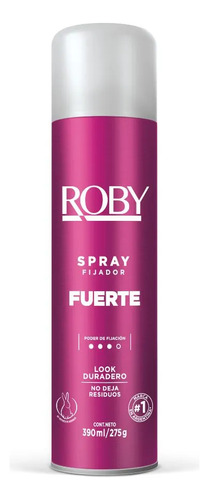Roby Spray Fijador Fuerte X 390 Ml