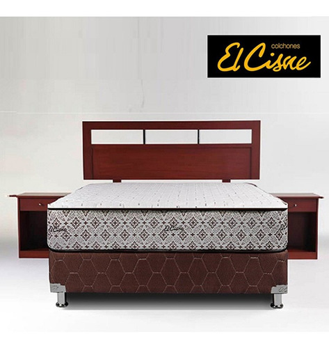 Dormitorio Easy 2plazas Cabecera+colchón+veladores+almohadas