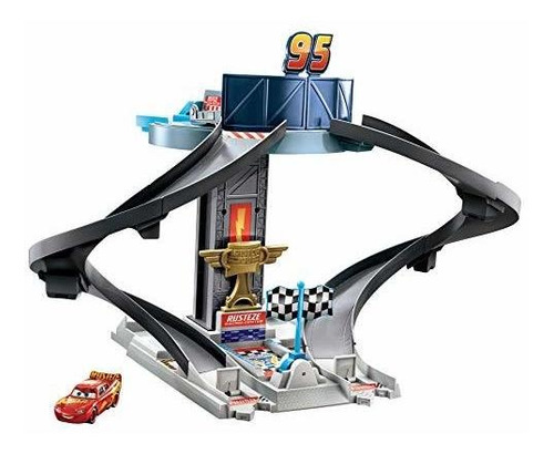 Disney Y Pixar Rr S Cars Rust-eze Racing Tower Pista De Carr