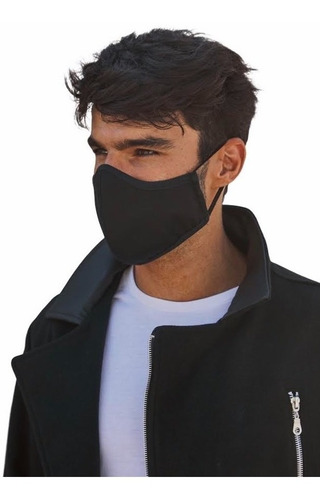 Imagen 1 de 3 de Barbijo Tapaboca Mascara All Black- Kout Hombre