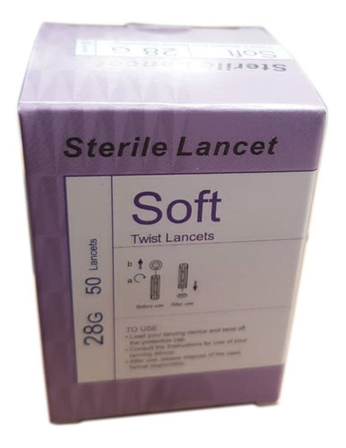 Lancetas Yuwell X 50 Unidades 28g Determinacion De Glucosa
