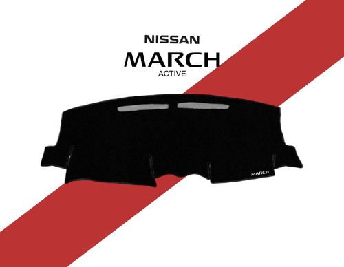 Cubretablero Bordado Nissan March Active Modelo 2019