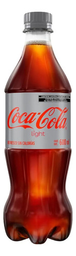 Refresco Coca Cola Light 5 Pzs De 600 Ml C/u