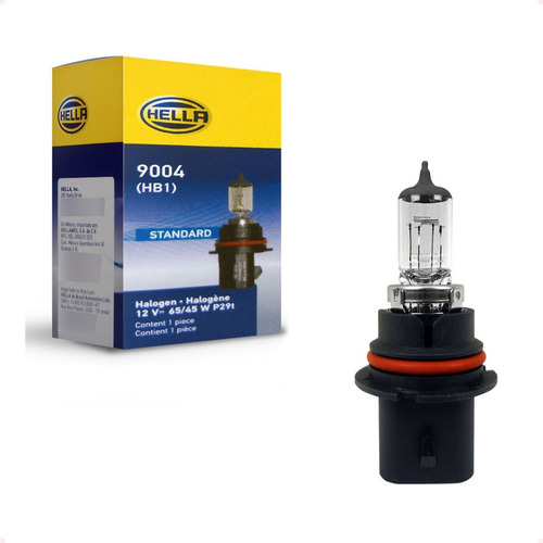 Lampada Convencional  12v 65/45w Farol Hb1 Universal Hella