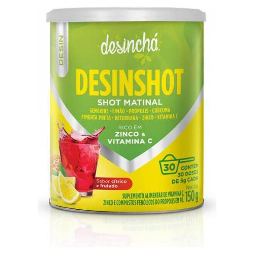 Suplemento Desinchá Desinshot Shot Matinal 30 Dias 150g