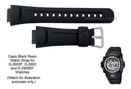 Casio #10273059 - Correa de repuesto de fábrica original para relojes G  Shock, Moderno