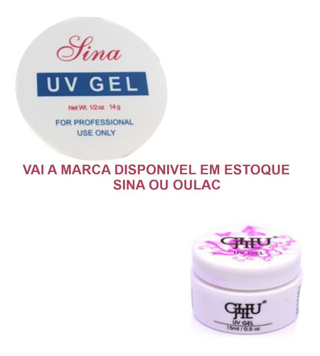Kit Unhas Gel Fibra Porcelana Acrigel Completo Presilha 341