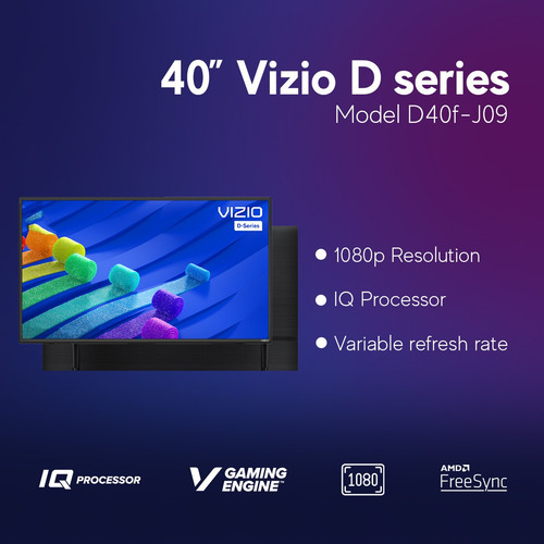 Vizio 40 Fhd Smart Tv Dolby Vision Hdr Studio Sound D40f-j09 (Reacondicionado)