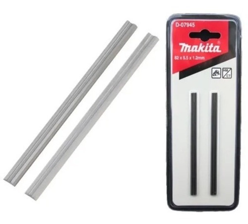 Cuchillas Para Cepillo 82 X 5.5 X 1.2 Mm Makita D07945