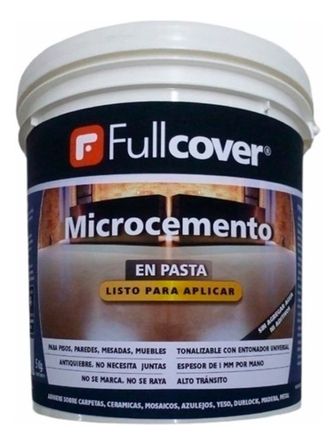 Microcemento En Pasta 10kg Fullcover - Rex