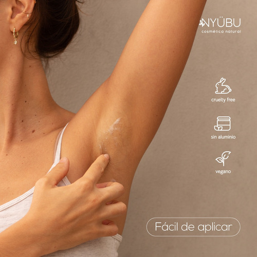 Desodorante Natural En Crema Nyübu - Pieles Sensibles - Lavanda + Bergamota + Naranja