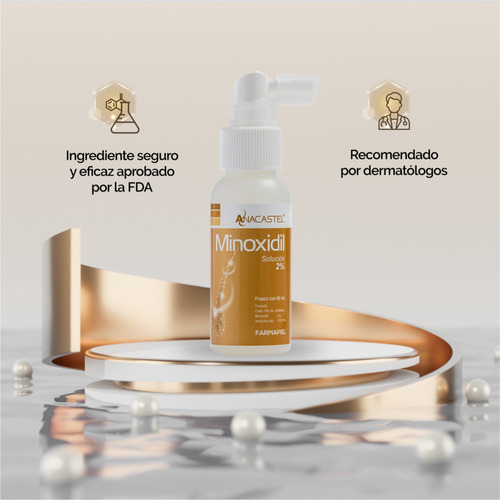 Spray Anacastel Minoxidil Solución 2% C/60ml Farmapiel