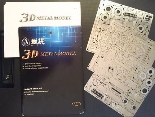 Imagen 4 de 4 de Rompecabezas 3d Metalico Martillo Thor Armable Nivel Pro