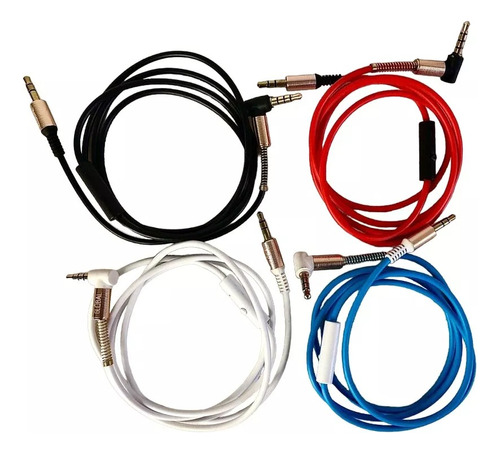 Cable Auxiliar 1 A 1 L Micrófono Diadema 3.5mm Audio Estéreo