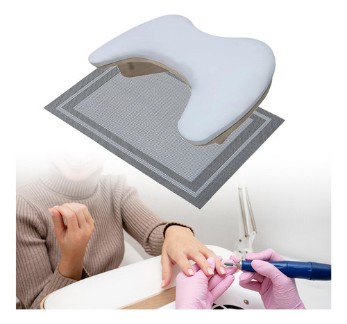 Reposabrazos En Forma De U, Soporte Con Tapete Negro
